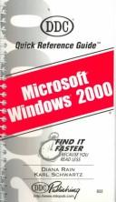 Cover of: Microsoft Windows 2000: Quick Reference Guide (Quick Reference Guides)
