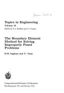 Cover of: The boundary element method for solving improperly posed problems
