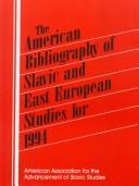 The American bibliography of Slavic and East European studies for 1994