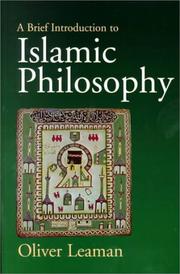 Cover of: A Brief Introduction to Islamic Philosophy