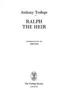 Ralph the heir by Anthony Trollope