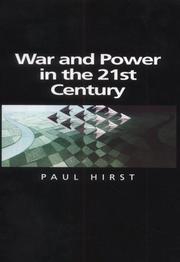 Cover of: War and Power in the 21st Century by Paul Hirst