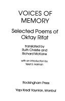 Voices of memory : selected poems of Oktay Rifat