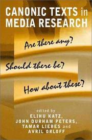 Canonic texts in media research : are there any? should there be? how about these?