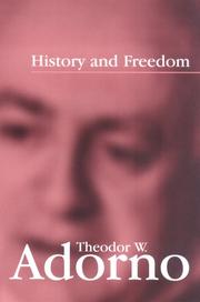 History and freedom : lectures 1964-1965