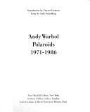 Cover of: Andy Warhol Polaroids 1971-1986