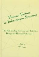Cover of: Human Factors in Information Systems by Jane M. Carey