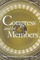 Cover of: Congress and Its Members (Congress & Its Members)