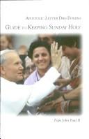 Cover of: Apostolic letter Dies Domini: guide to keeping Sunday holy