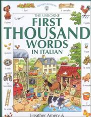 The Usborne First Thousand Words in Italian (First 1000 Words) by Heather Amery, Usborne Books, Dibello, Stephen Cartwright, Patrizia Di Bello