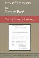 Cover of: Box of treasures or empty box? by edited by Ardith Walkem and Halie Bruce.