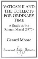 Cover of: Vatican II and the Collects for Ordinary Time: A Study in the Roman Missal (1975)