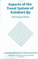 Cover of: Aspects of the Tonal System of Kalabari-ljo