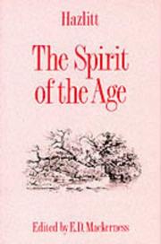 The spirit of the age ; or, Contemporary portraits