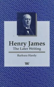 Cover of: Henry James: the later writing