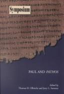 Paul and pathos by Thomas H. Olbricht, Jerry L. Sumney