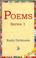 Cover of: Poems, Series 1