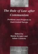 The rule of law after communism : problems and prospects in East-Central Europe