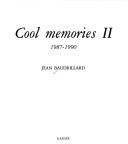 Cover of: Cool memories. 2, 1987-1990