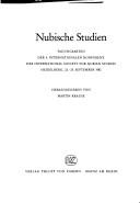 Cover of: Nubische Studien: Tagungsakten der 5. Internationalen Konferenz der International Society for Nubian Studies, Heidelberg, 22.-25. September 1982