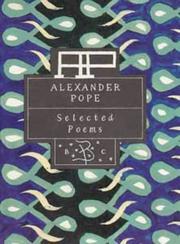 Alexander Pope : selected poems