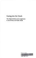 Gazing into the oracle : the Delphi method and its application to social policy and public health