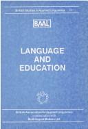 Language and education : papers from the annual meeting of the British Association for Applied Linguistics held at the University of Southampton, September 1995