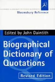 Biographical dictionary of quotations