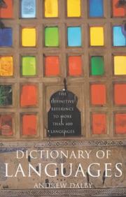 Cover of: Dictionary of Languages by Andrew Dalby
