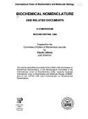 Biochemical nomenclature and related documents