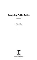 Analysing public policy