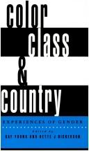Cover of: Color, Class & Country: Experiences of Gender