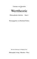 Cover of: Werttheorie