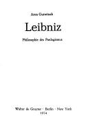 Cover of: Leibniz: Philosophie d. Panlogismus