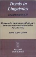 Cover of: Comparative Austronesian dictionary: an introduction to Austronesian studies