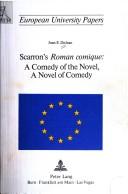 Cover of: Scarron's Roman comique: a comedy of the novel, a novel of comedy