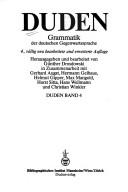 Cover of: Duden, Grammatik der deutschen Gegenwartssprache