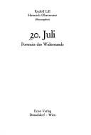 Cover of: 20. Juli: Portraits des Widerstands