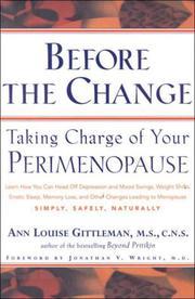 Cover of: Before the Change: Taking Charge of Your Perimenopause