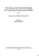 Cover of: Dating of the Historical Buddha (Symposien Zur Buddhismusforschung)