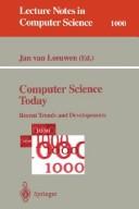 Cover of: Computer Science Today: Recent Trends and Developments (Lecture Notes in Computer Science)