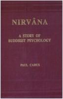Cover of: Nirvana, a story of Buddhist psychology