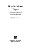 How Buddhism began by Richard F. Gombrich