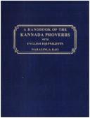 A handbook of Kannada proverbs, with English equivalents by Ub Narasinga Rao
