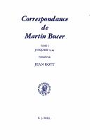 Cover of: Correspondance de Martin Bucer by Martin Bucer