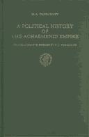 Cover of: A political history of the Achaemenid Empire
