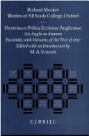 Cover of: Doctrina et politia Ecclesiae Anglicanae: an Anglican summa : facsimile with variants of the text of 1617