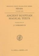 Ancient Egyptian Magical Texts by J. F. Borghouts