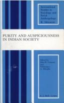 Cover of: Purity and auspiciousness in Indian society