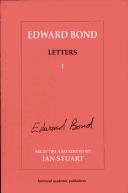 Cover of: Edward Bond Letters I (Contemporary Theatre Studies, Vol 5)